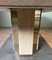 Dining Table in Travertine and Brass, France, 1970s 11