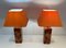 French Acrylic Glass Table Lamps, 1970, Set of 2 2