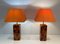 French Acrylic Glass Table Lamps, 1970, Set of 2 1