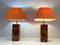 French Acrylic Glass Table Lamps, 1970, Set of 2 3