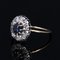 20th Century 18 Karat Yellow Gold Cluster Ring with Sapphire & Diamonds, 1890s 5
