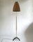 Adjustable Beehive Floor Lamp in Wicker and Brass in the style of J.T. Kalmar, Austria 1950s 4