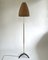 Lampadaire Beehive Ajustable en Osier et Laiton dans le style de JT Kalmar, Autriche 1950 4