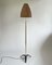 Lampadaire Beehive Ajustable en Osier et Laiton dans le style de JT Kalmar, Autriche 1950 2