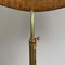 Adjustable Beehive Floor Lamp in Wicker and Brass in the style of J.T. Kalmar, Austria 1950s 10