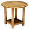 Round Bamboo Side Table, Italy, 1970s, Image 1