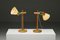 Lampes de Bureau Mid-Century en Pin, Espagne, 1980s, Set de 2 2