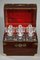 Liquor Cellar with Cut Crystal Bottles and Glasses, 1870s, Set of 13 9