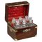 Liquor Cellar with Cut Crystal Bottles and Glasses, 1870s, Set of 13 1