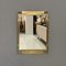 Italian Modern Wall Mirror in Golden Metal with Geometric Decorations, 1980s, Image 2