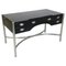 Italian Modern Lacquered Wood and Chromed Metal Desk attributed to D.i.D., 1970s 1