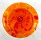 Vaso Pique Fleurs arancione multicolore con griglia, anni '30, Immagine 9