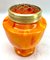 Pique Fleurs Vase in Multi Color Orange Decor with Grille, 1930s 6