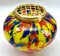 Pique Fleurs Vase in Multi Color Decor with Grille, 1930s 3