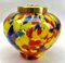 Pique Fleurs Vase in Multi Color Decor with Grille, 1930s, Image 9