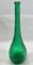 Botella Empoli Genie italiana de vidrio Art verde, años 60, Imagen 11