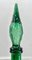 Italian Empoli Genie Bottle in Green Art Glass, 1960s 5