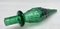 Botella Empoli Genie italiana de vidrio Art verde, años 60, Imagen 7