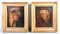 Grotesque Portraits, 1800s, Oil Paintings, Framed, Set of 2 1