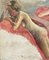 Guillot Rafaillac, Ritratto di donna nuda distesa, XX secolo, Dipinto ad olio, Immagine 3