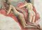 Guillot Rafaillac, Retrato de mujeres desnudas reclinadas, siglo XX, Pintura al óleo, Imagen 2