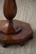 Art Deco Round Pedestal Side Table in Walnut, 1940s, Image 8