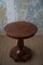 Art Deco Round Pedestal Side Table in Walnut, 1940s 17
