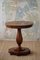 Art Deco Round Pedestal Side Table in Walnut, 1940s 9