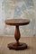 Art Deco Round Pedestal Side Table in Walnut, 1940s, Image 9