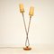 Vintage French Brass & Walnut Floor Lamp, 1960s, Image 1