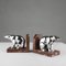 Art Deco Marble and Metal Bear Bookends, 1930s 6