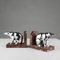 Art Deco Marble and Metal Bear Bookends, 1930s, Image 6