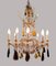 Chandelier in Purple and Amber Crystal, Italy, 1940s 3