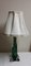Belgian Table Lamp in Green Crystal Glass, 1970s, Image 1