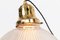 Lampe à Réflecteur-Réfracteur Holophane en Laiton, 1920s 2