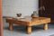 Tavolino da caffè quadrato in pino, anni '70, Immagine 15