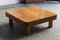 Square Coffee Table in Pine Wood, 1970s, Image 4