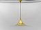 Large Gold Semi Pendant Lamp by Claus Bonderup & Torsten Thorup for Fog & Mørup, 1970s, Image 2