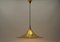 Large Gold Semi Pendant Lamp by Claus Bonderup & Torsten Thorup for Fog & Mørup, 1970s 13