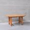 Mid-Century French Oak Dining Table from Guillerme Et Chambron, Image 5