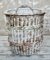 Large Painted Willow Log Basket 6