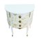 Commode Louis XV avec Motif Floral et Plateaux en Marbre, 1950s 4