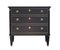 Gustavian Drawer Chest in Painted Super Finish Black, 1950s 1