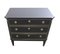 Gustavian Drawer Chest in Painted Super Finish Black, 1950s 5