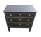 Gustavian Drawer Chest in Painted Super Finish Black, 1950s, Image 5