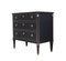 Gustavian Drawer Chest in Painted Super Finish Black, 1950s, Image 4