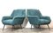 Armchairs attributed to Gigi Radice for Minotti, 1960s, Set of 2 1