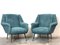 Armchairs attributed to Gigi Radice for Minotti, 1960s, Set of 2, Image 9