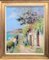Arie Zwart, Coastline of Nice, Oil on Canvas, 1950s, Framed 1