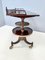 Vintage Walnut Serving Cart or Console Table with 2 Sliding Shelves, Italy 9